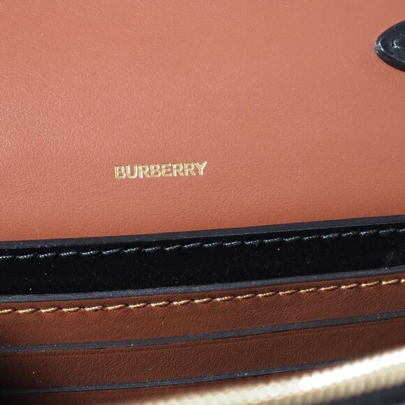 Burberry TB Monogram Stripe Canvas Leather Crossbody Bag - Picture 12 of 14